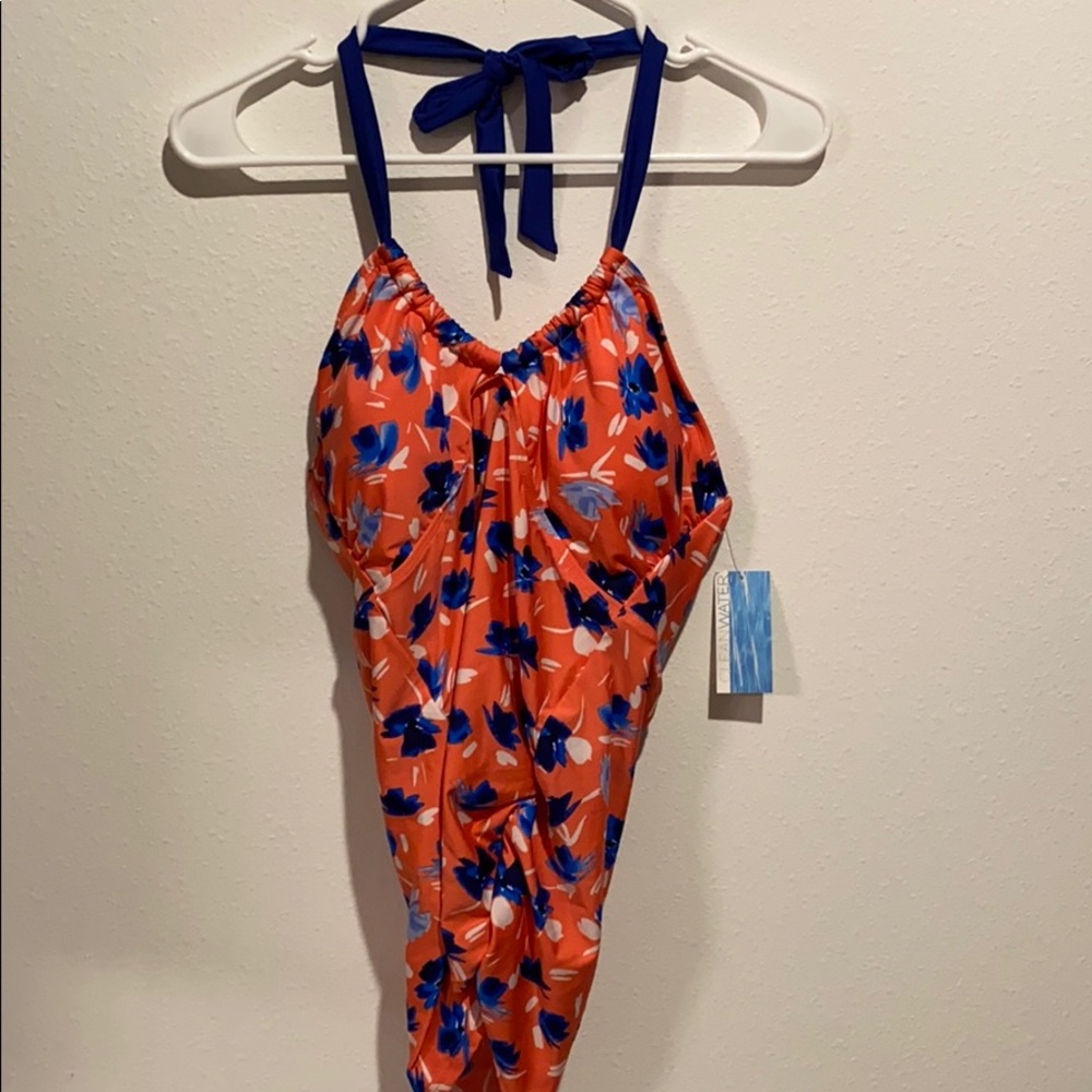 Clean Water Tankini Skirted Bottom Swimsuit